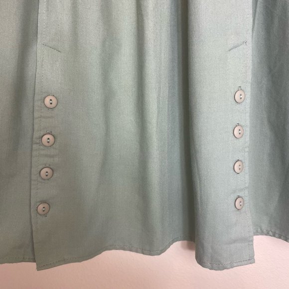Honors Vintage Pale Green Long Skirt Size 10 - Picture 3 of 6